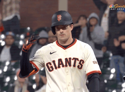 Baseball Player in Giants Jersey