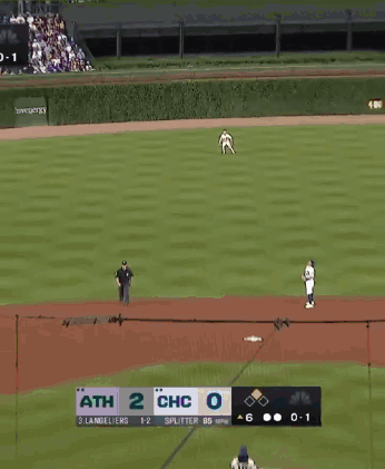 Baseball Player In Jersey Number 4 GIF