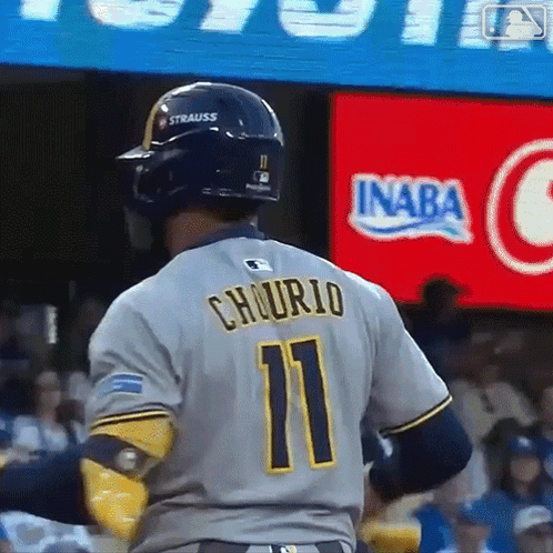 Baseball Player in Number 11 Jersey