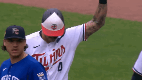 Baseball Player in Number 4 Jersey