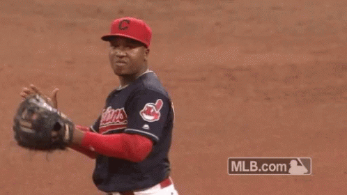 Baseball Player in Red C Hat
