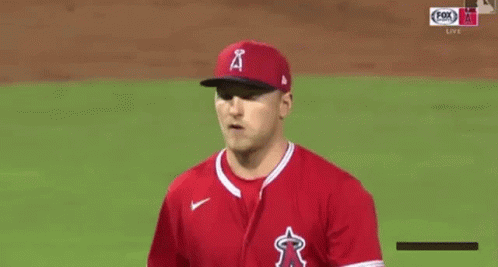 Baseball Player In Red Jersey GIF