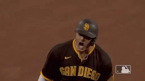 Baseball Player in San Diego Jersey