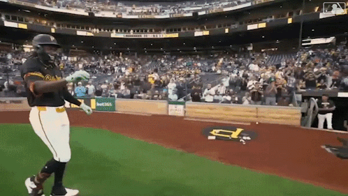 Baseball Player in San Diego Padres Uniform