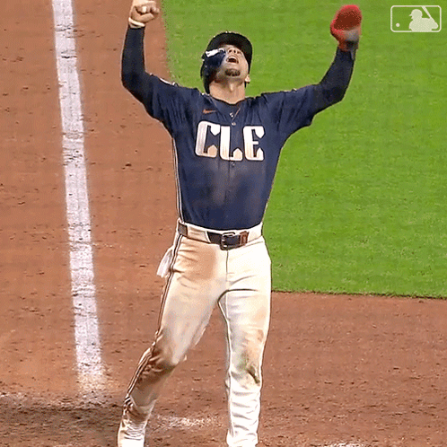 Baseball Player in Shirt Saying Cle