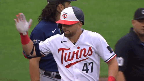 Baseball Player in Twins Jersey Number 47