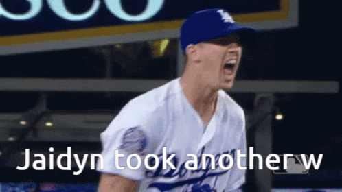 Baseball Player Jaidyn Took Another W Screaming GIF