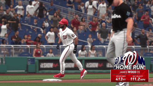 Baseball Player James Wood Running