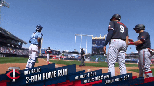 Baseball Player Joey Gallo on Home Run
