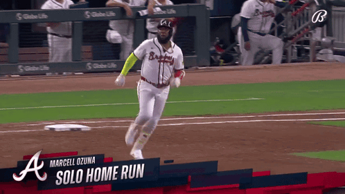 Baseball Player Marcelo Ozuna Running To First GIF