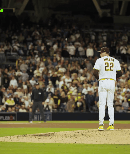 Baseball Player Miller on Mound