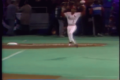 Baseball Player Number 1 GIF