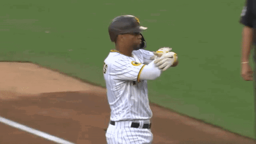 Baseball Player Number 1 Shaking Hands