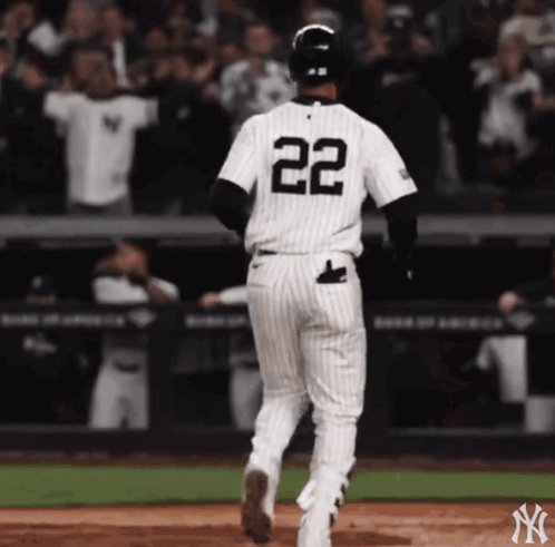 Baseball Player Number 22 GIF