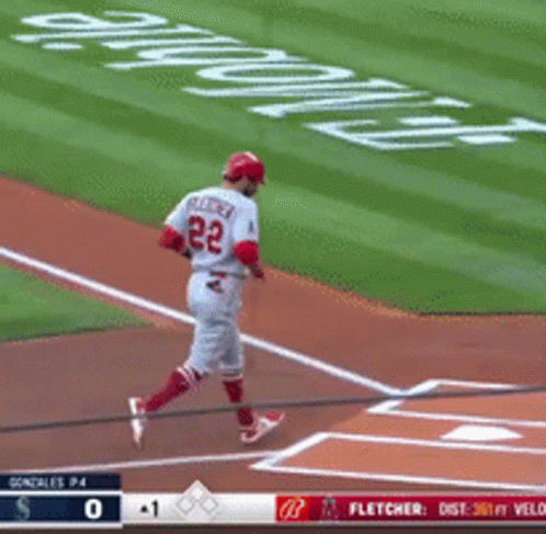 Baseball Player Number 22 GIF