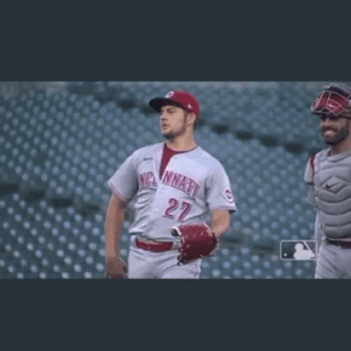 Baseball Player Number 27 Walking On Field GIF