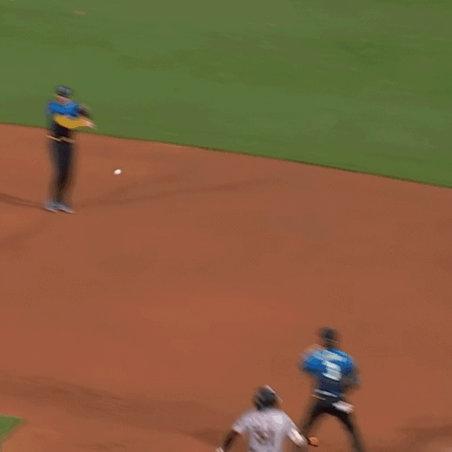 Baseball Player Number 3 Running to Base