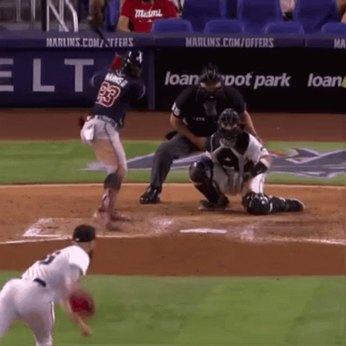 Baseball Player Number 33 GIF