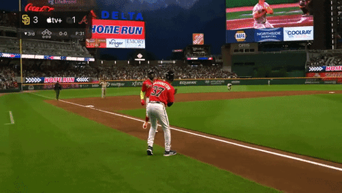 Baseball Player Number 37 GIF