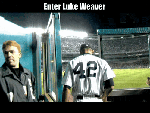 Baseball Player Number 42 Walking
