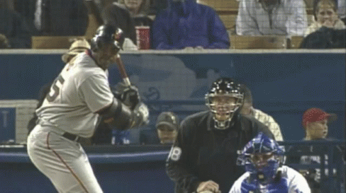 Baseball Player Number 5 GIF