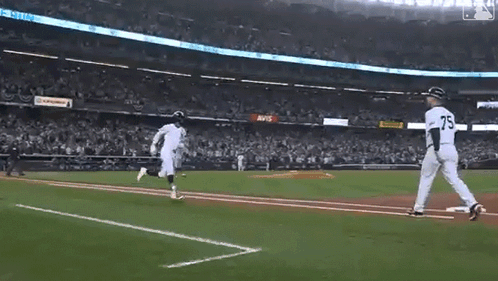 Baseball Player Number 75 GIF