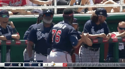Baseball Player Number 76 GIF