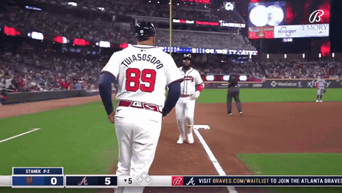 Baseball Player Number 89 GIF