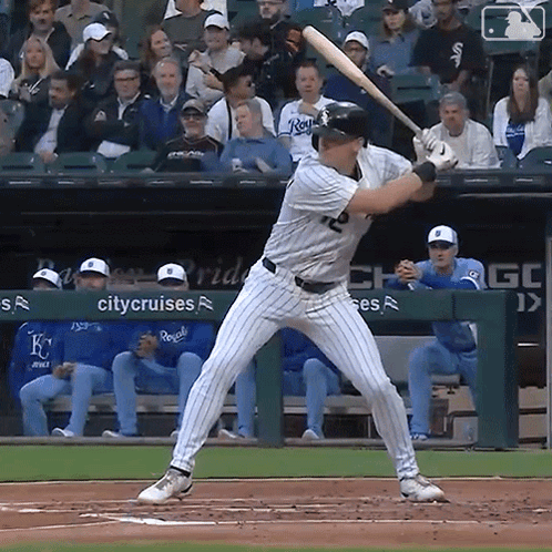 Baseball Player Preparing To Hit GIF
