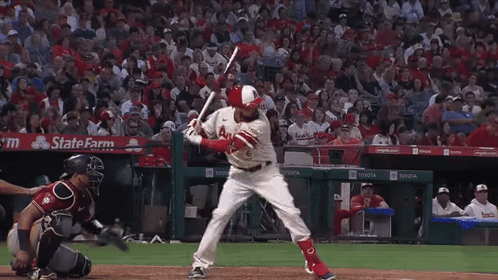 Baseball Player Ready to Swing With Toyota Ad