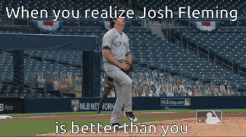 Baseball Player Realizing Josh Fleming Better Than You