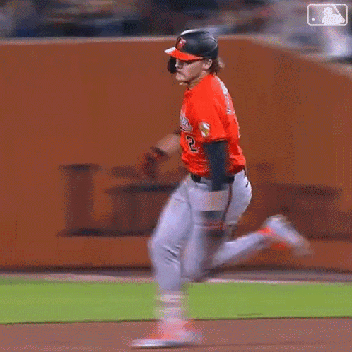 Baseball Player Running During Game