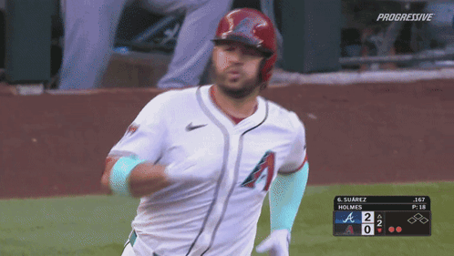 Baseball Player Running On Field Progressive GIF