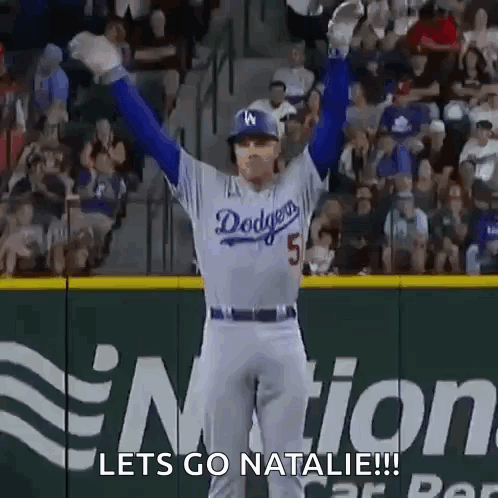 Baseball Player Saying Let's Go Natalie