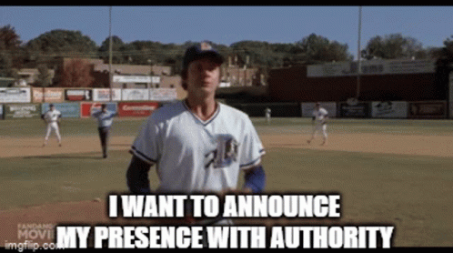 Baseball Player Says I Want to Announce My Presence With Authority on Field