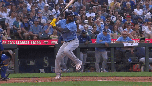 Baseball Player Swinging at Ball, America's Leanest Bacon