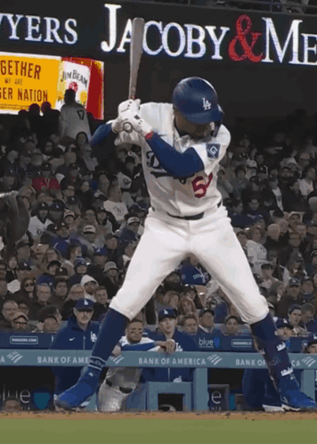 Baseball Player Swinging At Ball GIF
