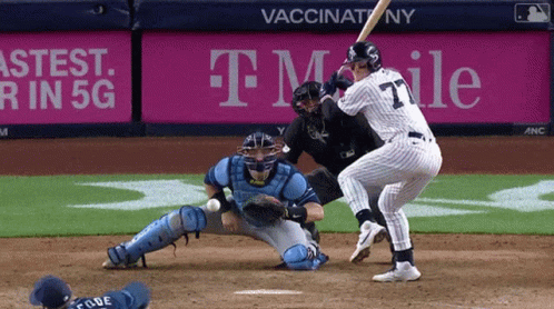 Baseball Player Swinging At Ball, T-Mobile Ad GIF