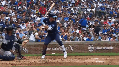 Baseball Player Swinging Bat