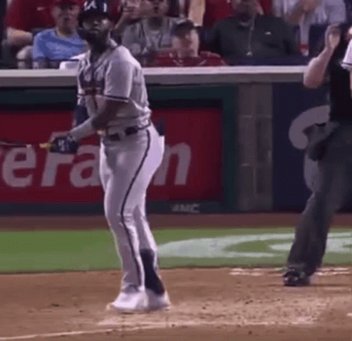 Baseball Player Swinging Bat GIF