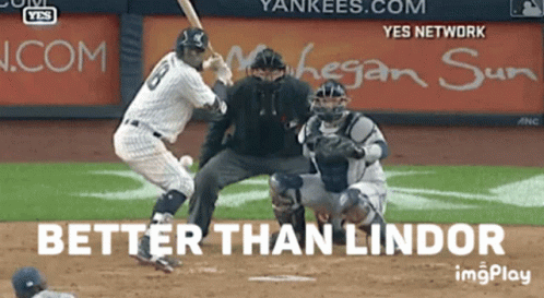 Baseball Player Swinging Better Than Lindor GIF