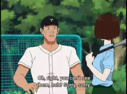 Baseball Player Talking to Girl with Bat