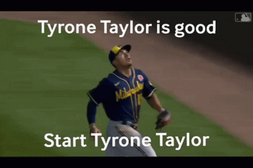 Baseball Player Tyrone Taylor Good Start