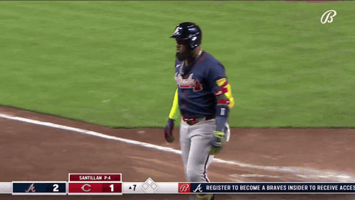 Baseball Player Walking To Home Plate GIF