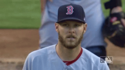 Baseball Player Wearing B Hat Looking