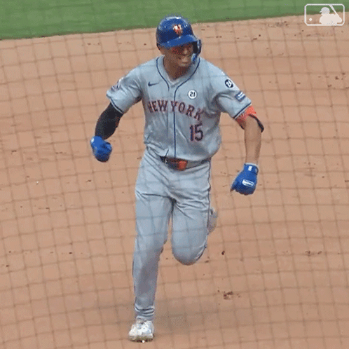 Baseball Player Wearing Mets Jersey