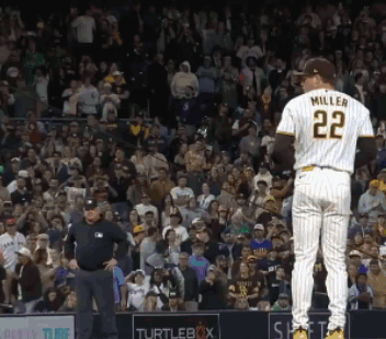 Baseball Player Wearing Miller 22 Jersey