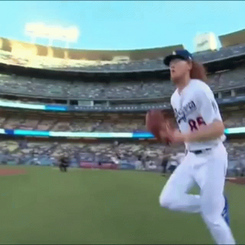 Baseball Player Wearing R.A. Jersey