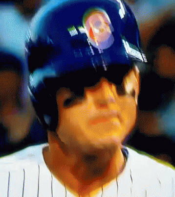 Baseball Player Wearing Skull Helmet