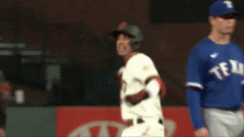 Baseball Player Wearing Texas Jersey